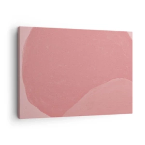 Obraz na plátně - Jemná abstrakce v odstínech růžové, organické formy a minimalismus - 70x50cm - Organická kompozice v růžové - Moderní nástěnná dekorace do obývacího pokoje a ložnice ARTTOR