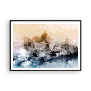 Plakát v černém rámu - Ponořené do mračna mlhy - 100x70 cm
