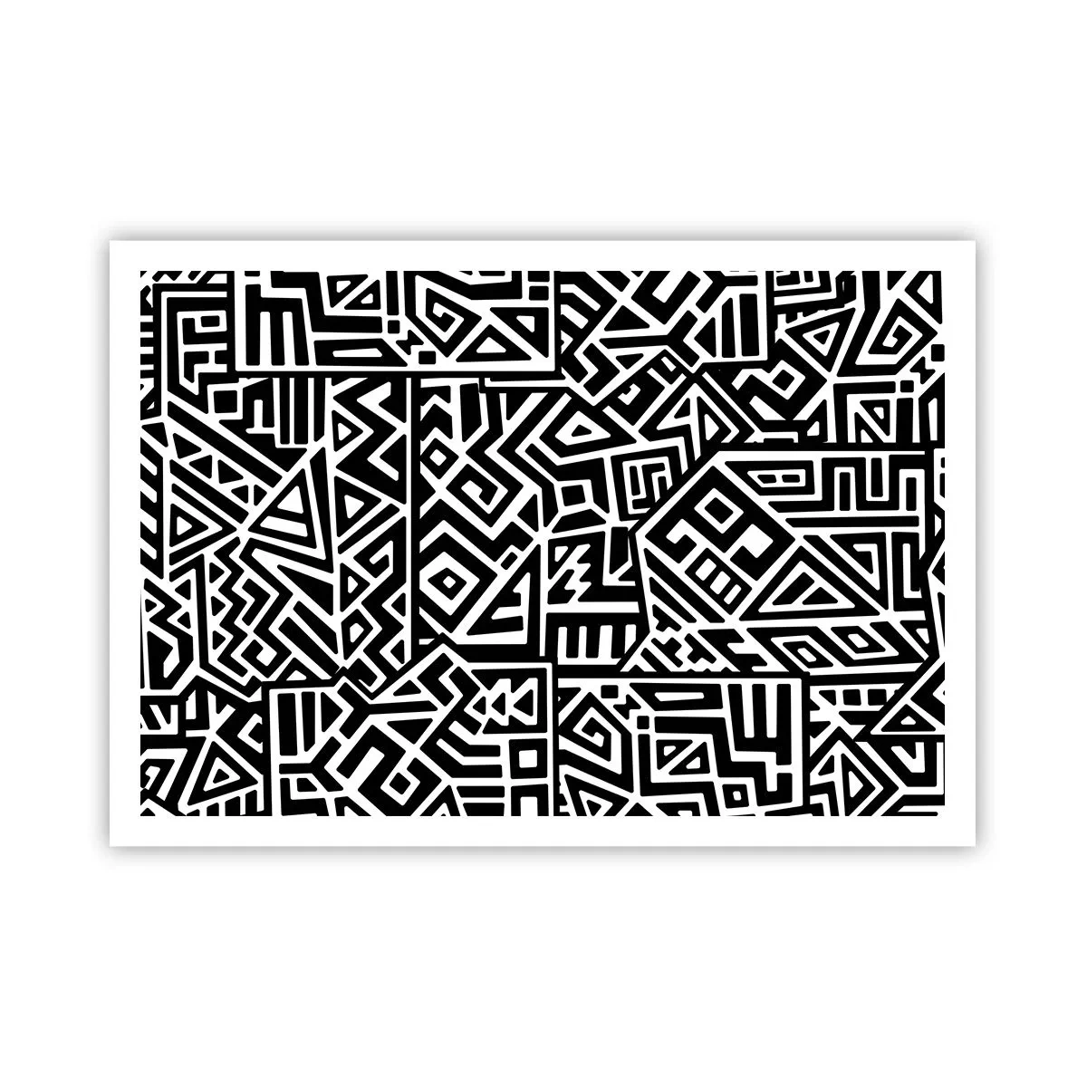 Plakát - Předkolumbovská kompozice - 100x70 cm