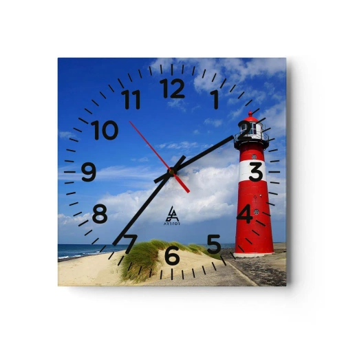 Nástěnné hodiny - Vysněná samota - 40x40 cm