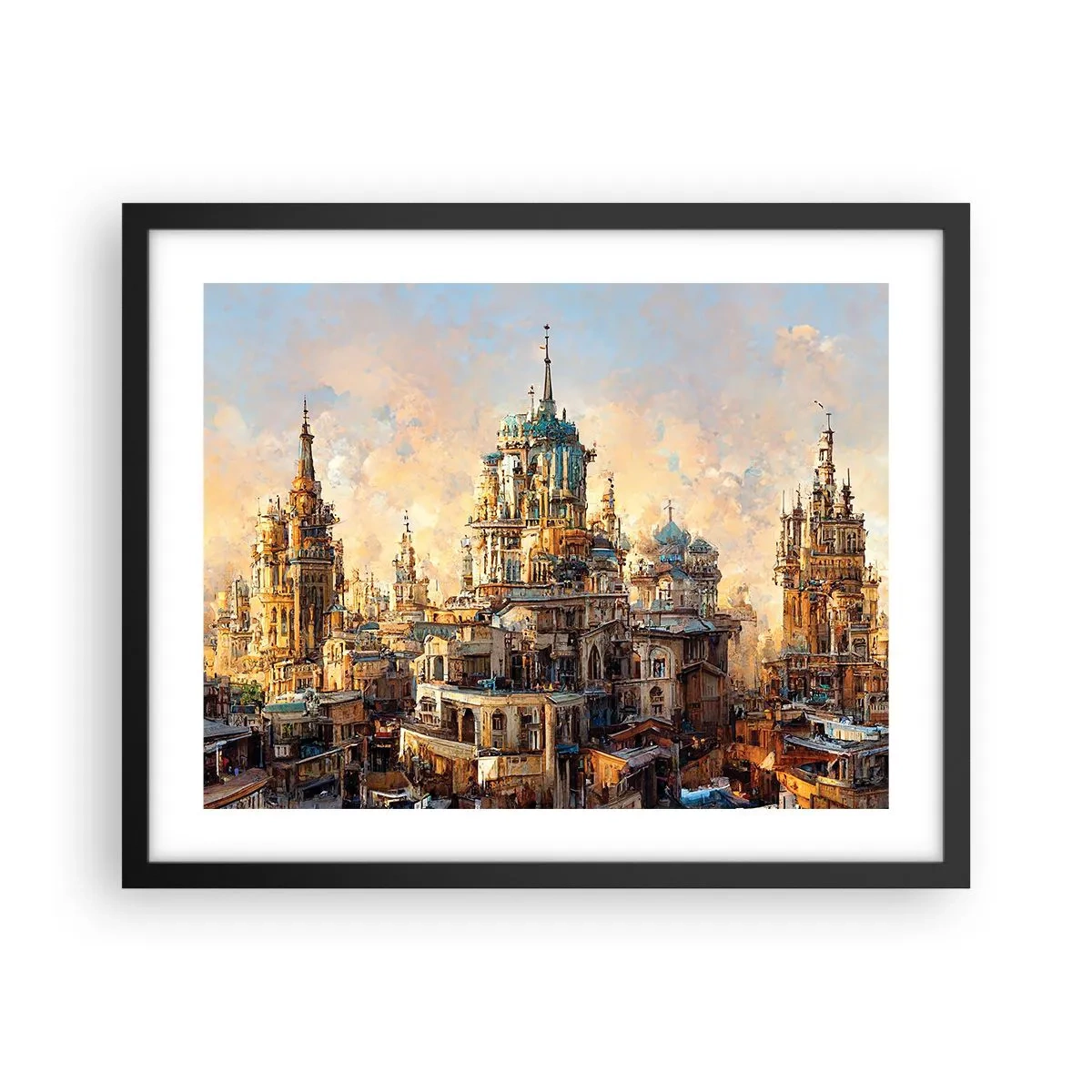 Plakát v černém rámu - Město měst - 50x40 cm