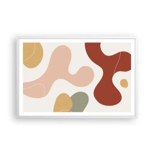 Plakát v bílém rámu - Klikyháky - 91x61 cm