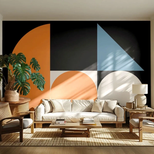 Fototapeta Premium Canvas - Figurínový systém - Abstrakce, Grafika, Geometrický Vzor - 350x256 cm