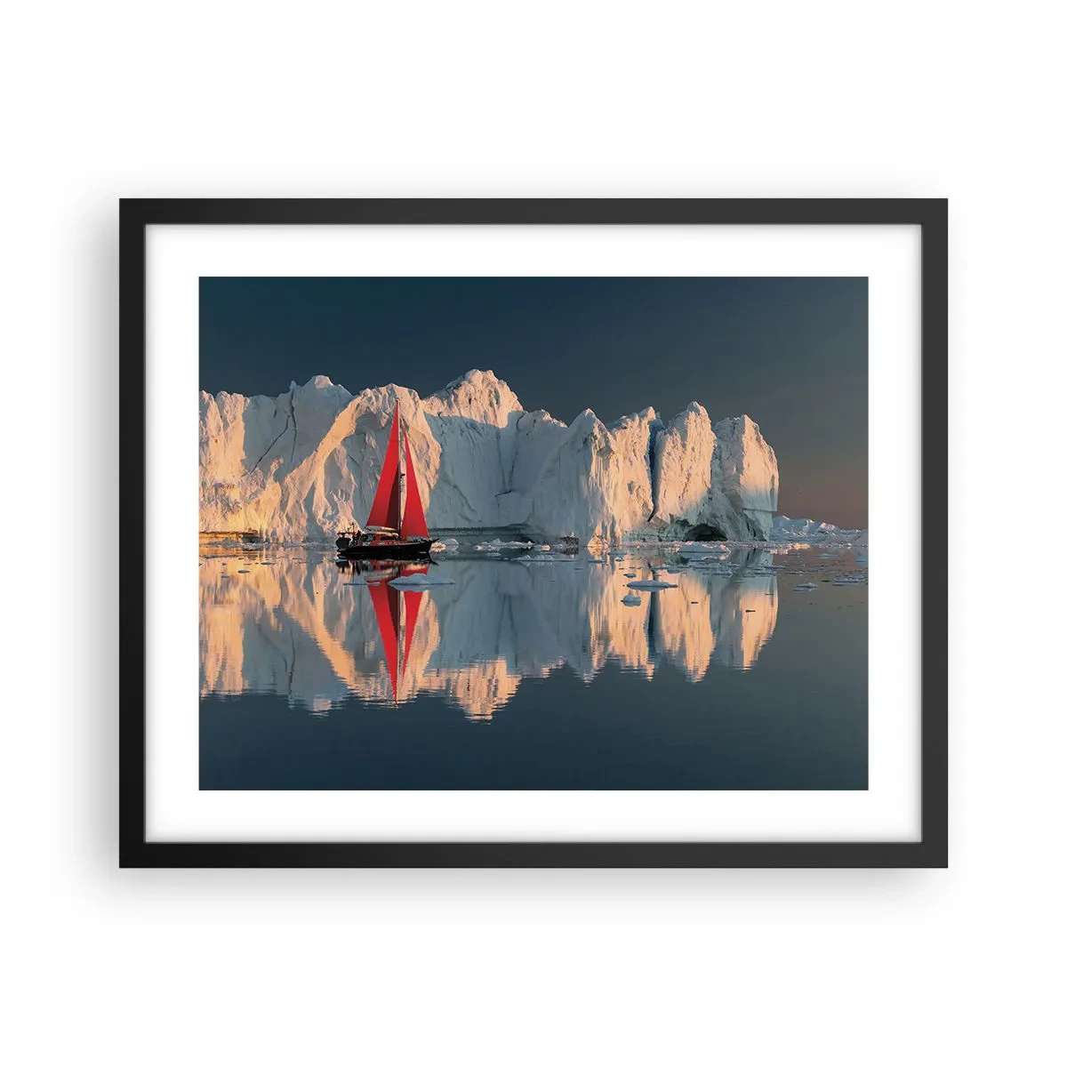 Plakát v černém rámu - Na okraji světa - 50x40 cm