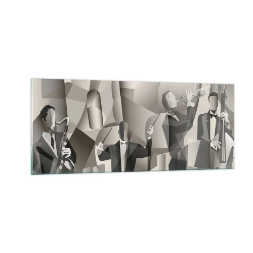 Obraz na skle - V prostoru zvuků - 100x40 cm