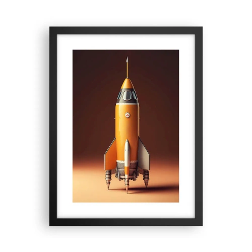 Plakát v černém rámu - Začíná to snem - 30x40 cm