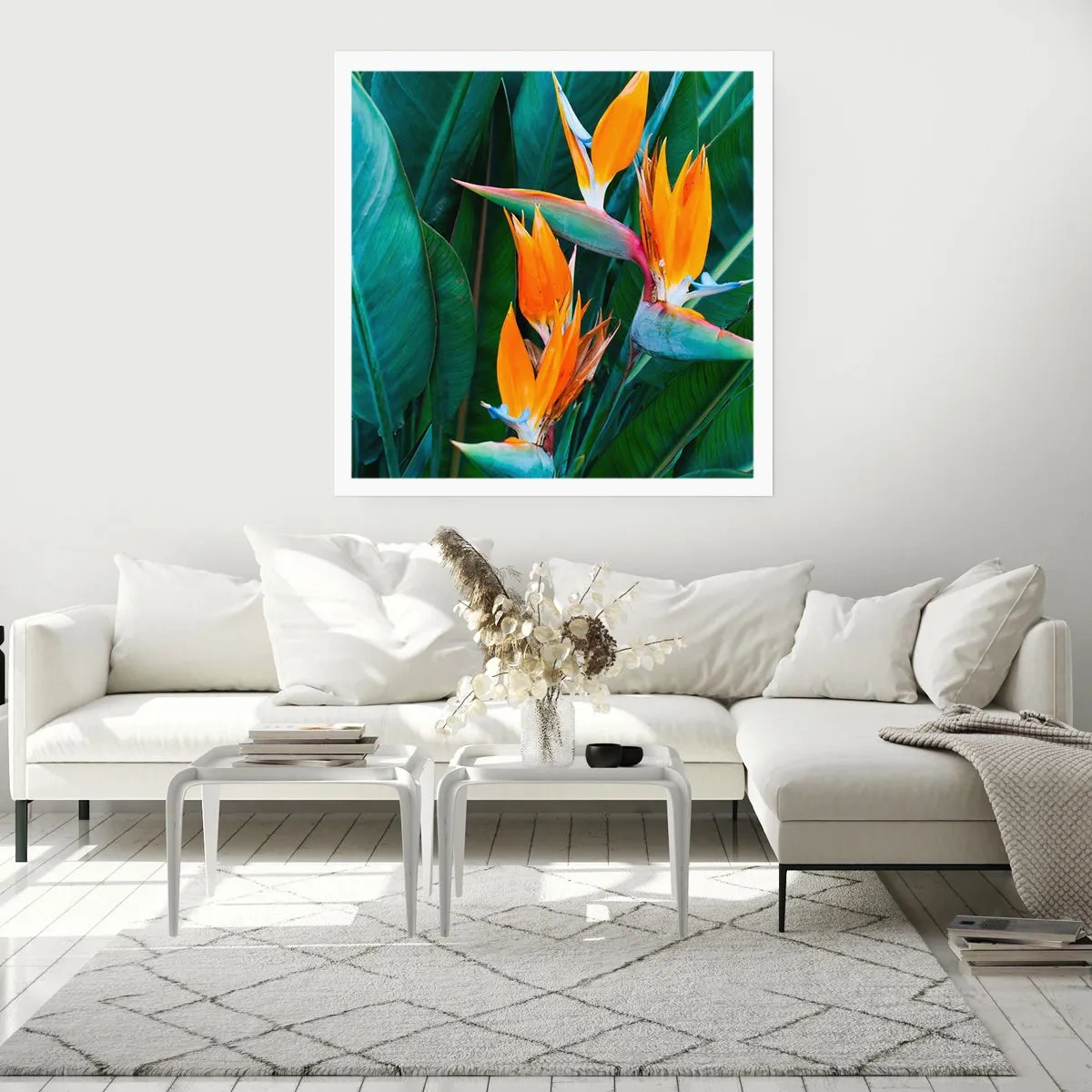Plakát - Je to květina, nebo pták? - 60x60 cm
