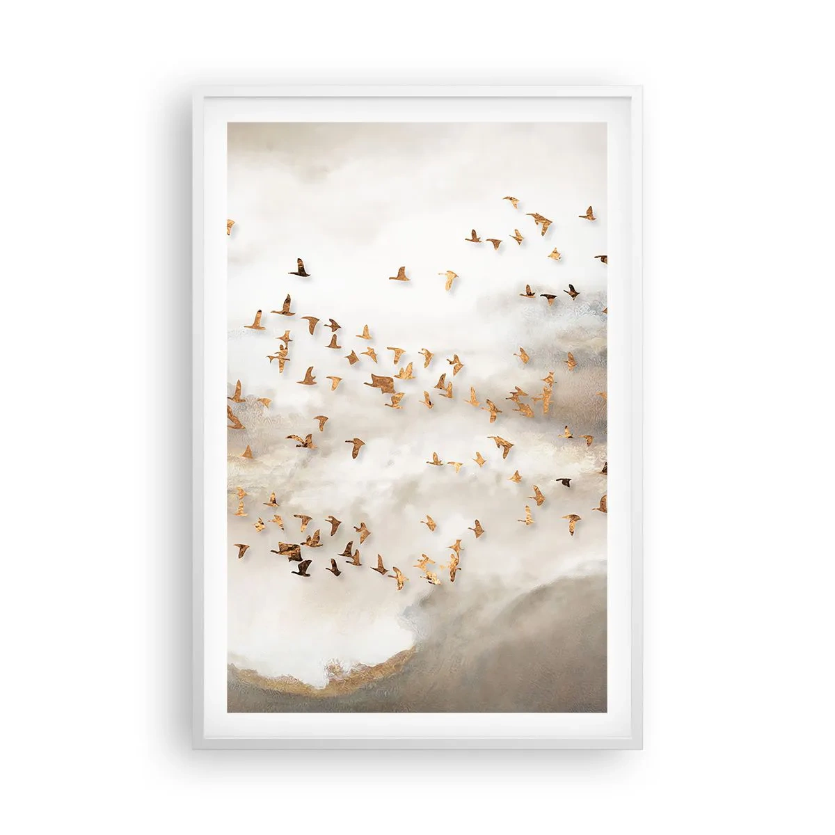 Plakát v bílém rámu - Je čas… - 61x91 cm