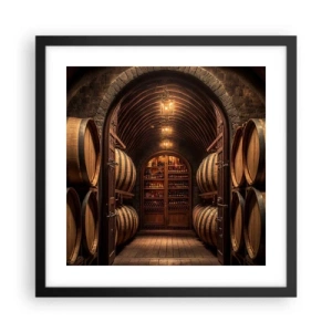 Plakát v černém rámu - Nádherný sklep - 40x40 cm