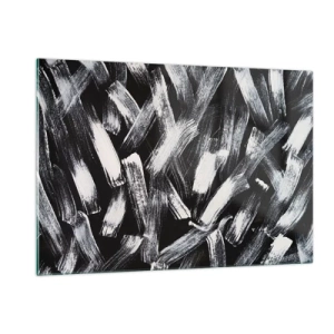 Obraz na skle - Abstrakce v industriálním duchu - 120x80 cm