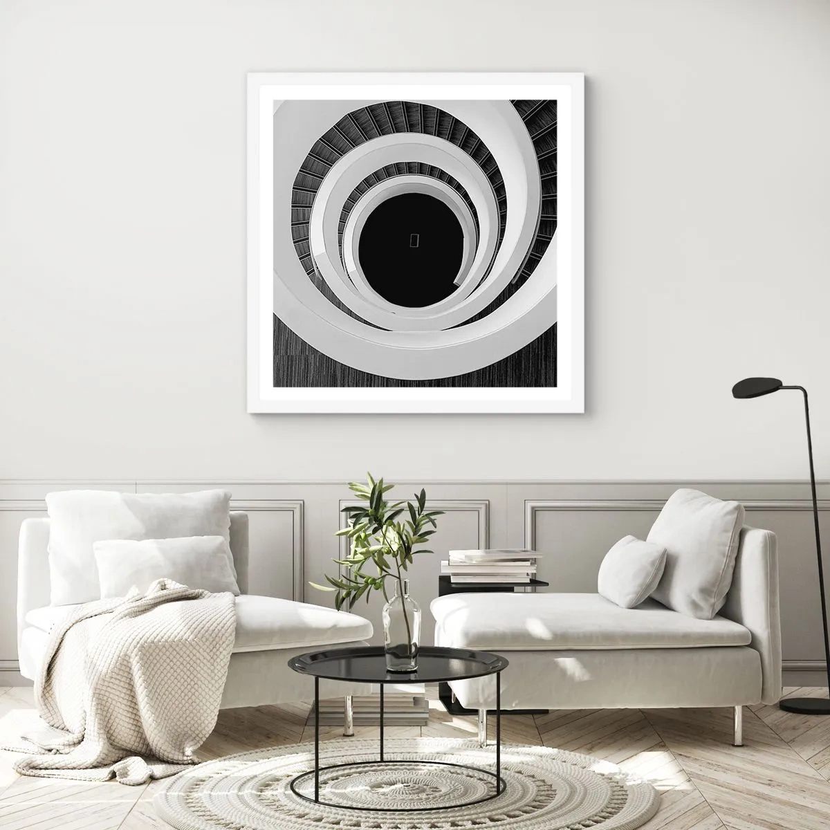 Plakát v bílém rámu - K podstatě věcí - 60x60 cm