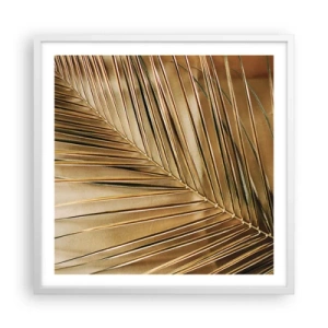 Plakát v bílém rámu - Přírodní kolonáda - 60x60 cm