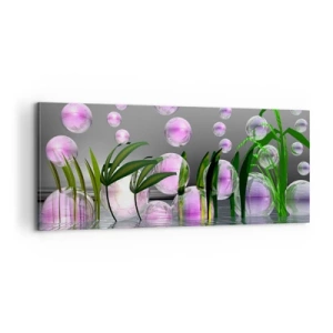 Obraz na plátně - Reflexní kompozice lehkosti a života - 100x40 cm