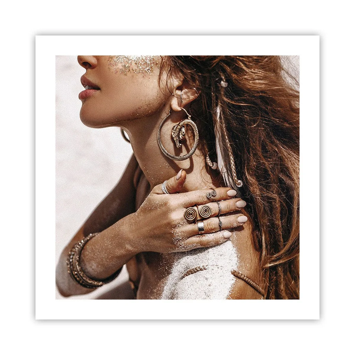 Plakát - Královna divoké pláže - 50x50 cm