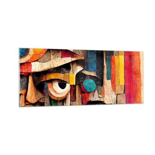 Obraz na skle - Vidím tě… - 100x40 cm