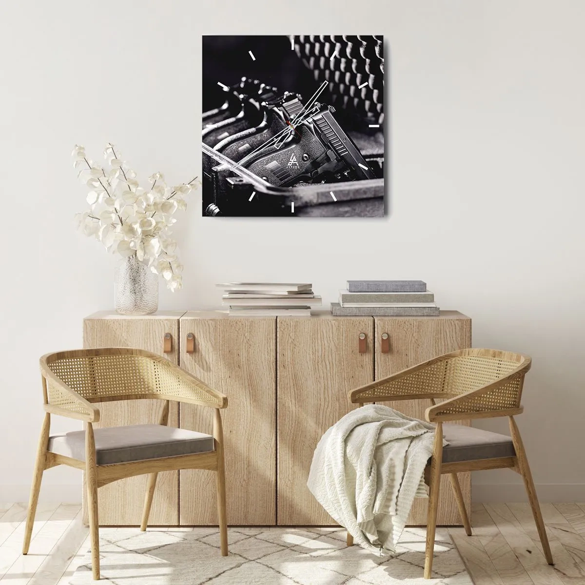 Nástěnné hodiny - Mužský sport - 40x40 cm