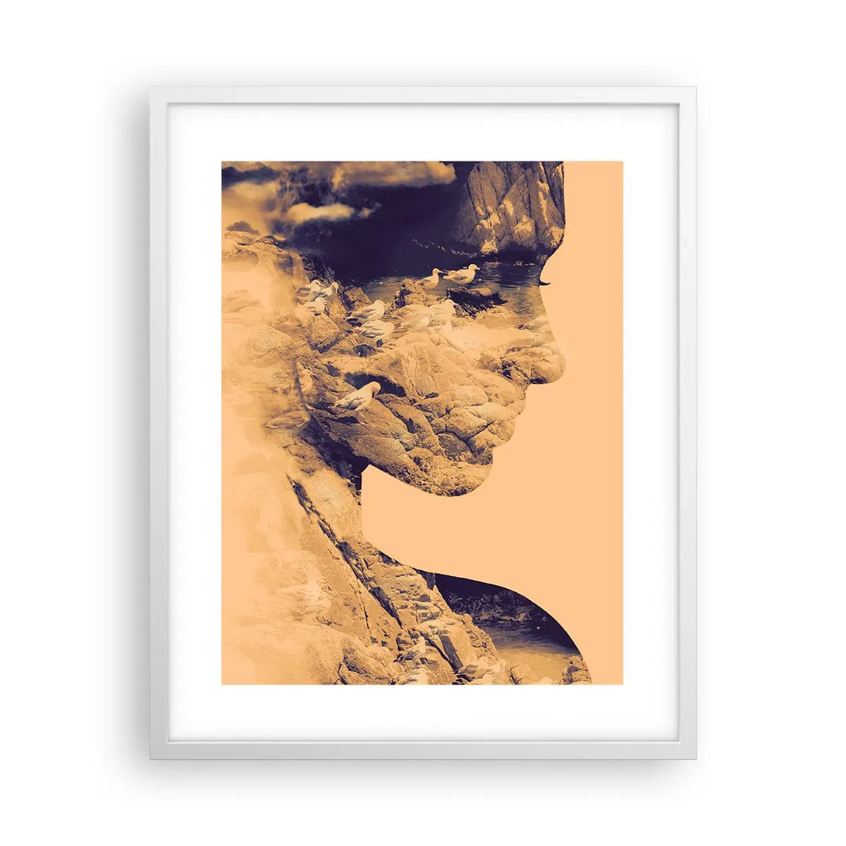 Plakát v bílém rámu - Krásná od přírody - 40x50 cm