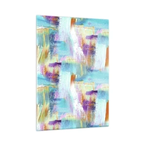 Obraz na skle - Pohodové střídavé cákance - 50x70 cm
