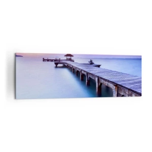 Obraz na plátně - Moře klidu až po horizont - 160x50 cm