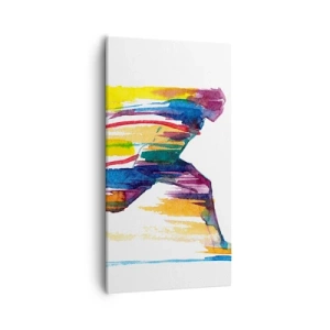 Obraz na plátně - Duhový běh - 55x100 cm