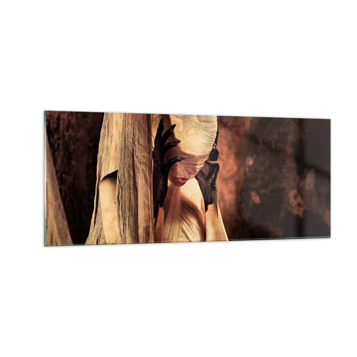 Obraz na skle - Mezi dobrem a zlem - 100x40 cm