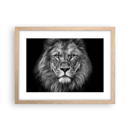 Plakát v rámu světlý dub - V korunovačním oděvu - 40x30 cm