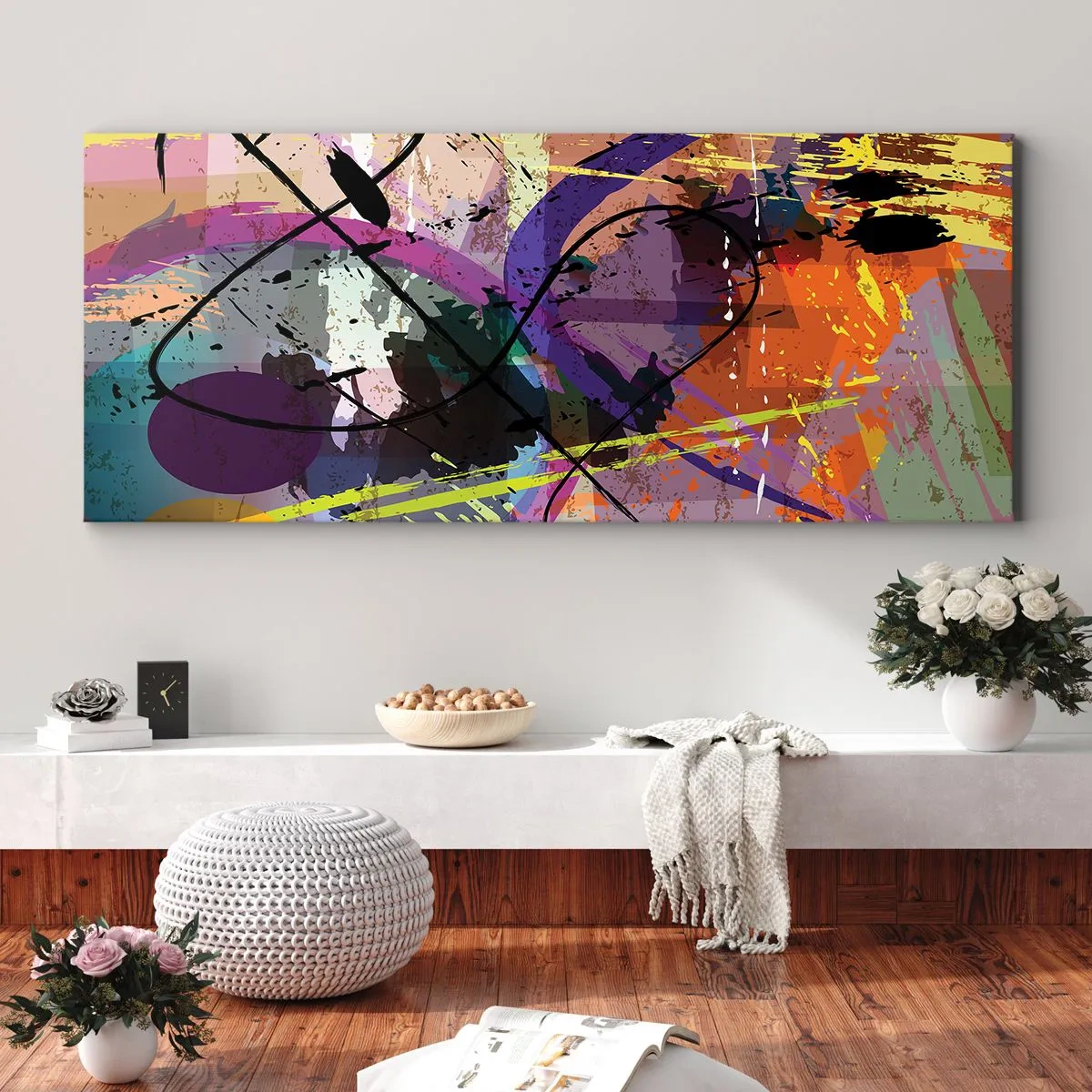 Obraz na plátně - Lze přímo nebo kolem - 100x40 cm