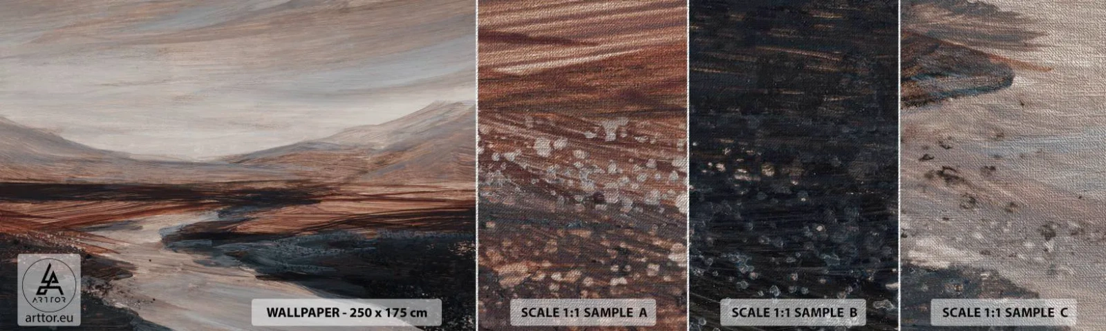 Vzor Fototapety Premium Canvas - Klidné údolí - Krajina, Krajina, Kus - 100x30 cm