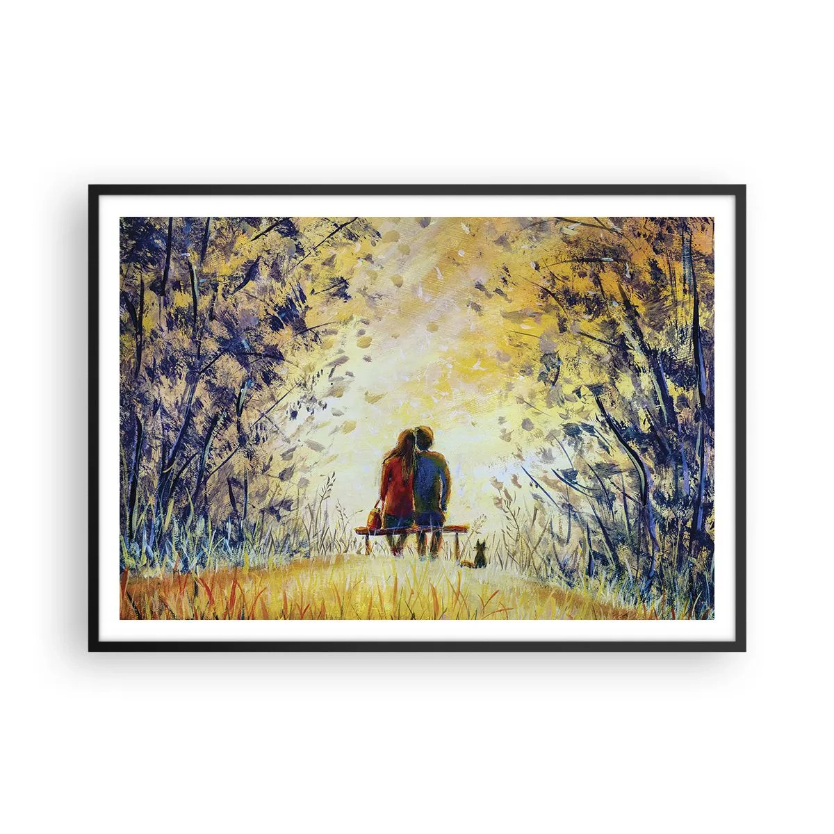 Plakát v černém rámu - Magický okamžik - 100x70 cm