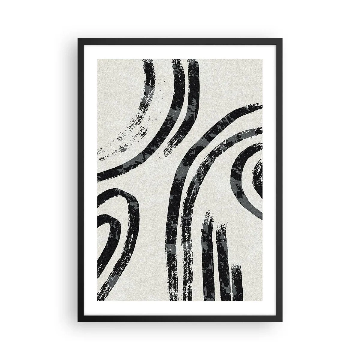 Plakát v černém rámu - Napůl zastavený - 50x70 cm