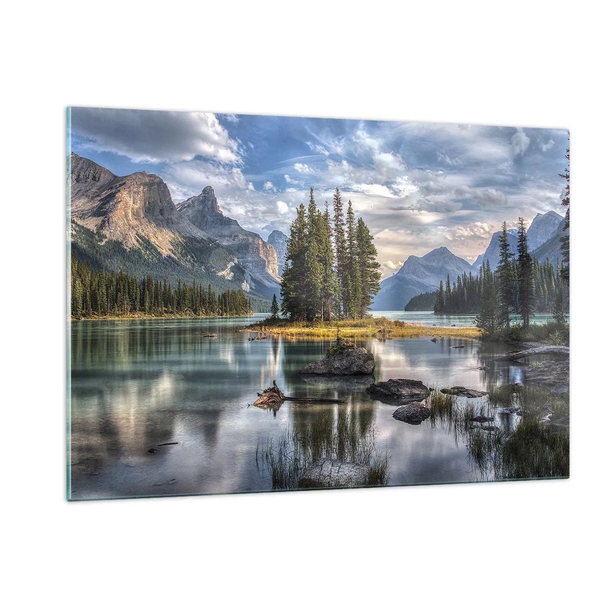 Obraz na skle - U velké a čisté vody… - 120x80 cm