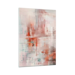 Obraz na skle - Zamlžené. Ale růžové - 50x70 cm