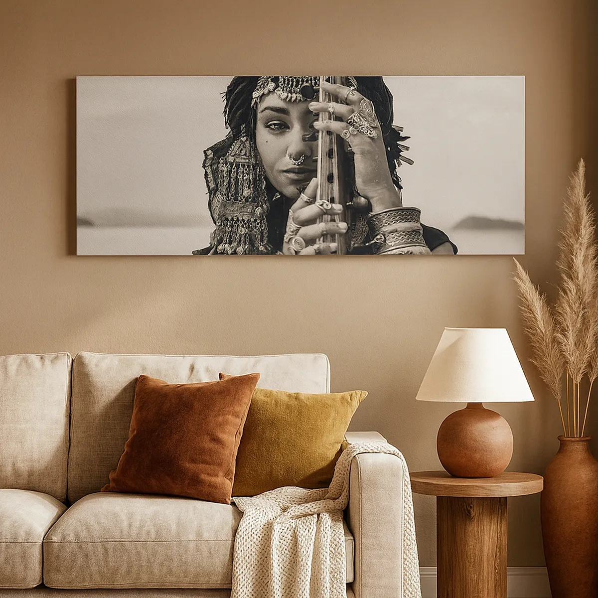 Obraz na plátně - Samotná hudba orientu - 30x30 cm