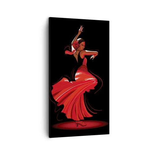 Obraz na plátně - Žhavá duše flamenco - 45x80 cm