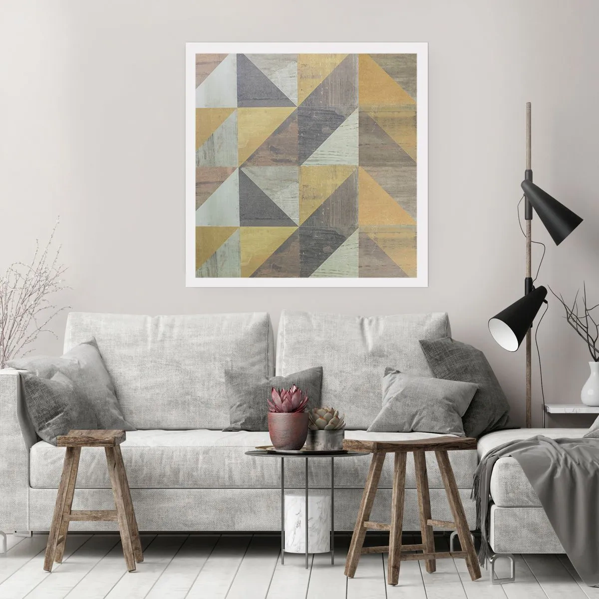Plakát - V úhlu trojúhelníku - 30x30 cm