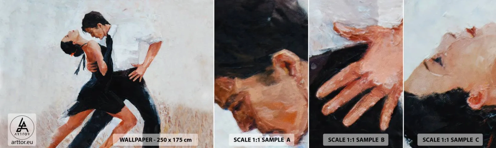 Vzor Fototapety Samolepicí Deluxe Sticker - Tango mých tužeb a snů - Abstrakce, Tanec, Tango - 100x30 cm