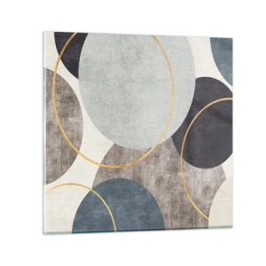 Obraz na skle - Kruh za kruhem - 40x40 cm