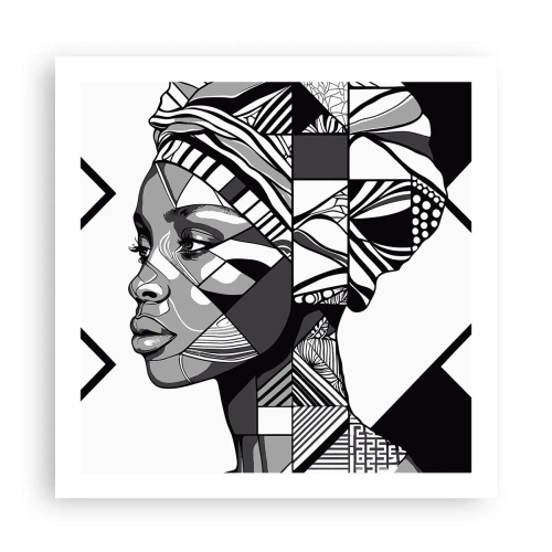 Plakát - Etnický portrét - 60x60 cm