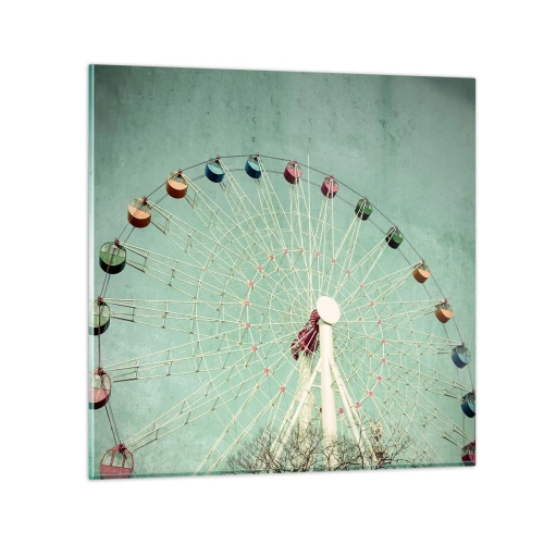 Obraz na skle - Zveme vás k zábavě - 30x30 cm