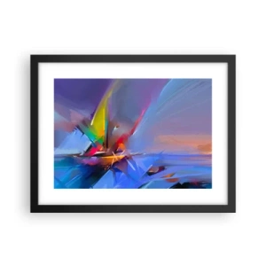 Plakát v černém rámu - Proletěla jako pták - 40x30 cm