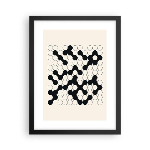 Plakát v černém rámu - Čínská hra – variace - 30x40 cm