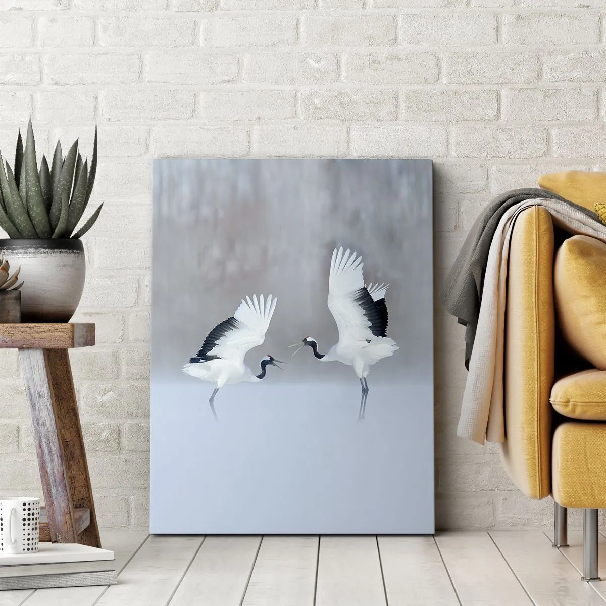 Obraz na plátně - Tanec v mlze - 65x120 cm