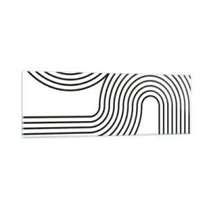 Obraz na skle - V zatáčce - 90x30 cm