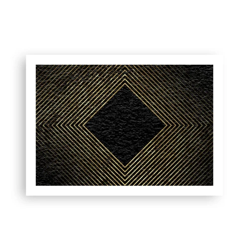 Plakát - Geometrie ve stylu glamour - 70x50 cm