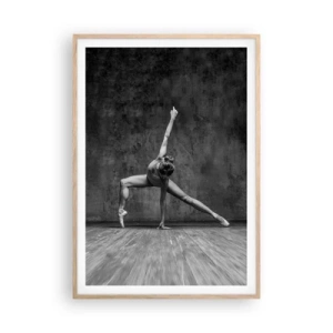 Plakát v rámu světlý dub - Ideál rovnováhy - 70x100 cm