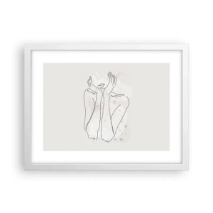 Plakát v bílém rámu - Zasněný okamžik - 40x30 cm