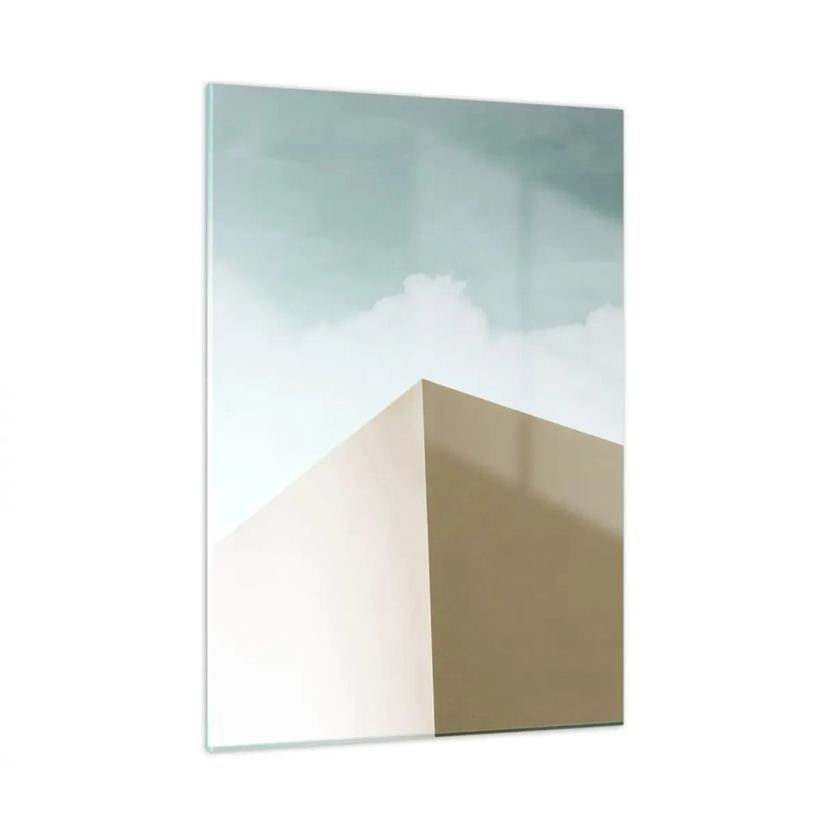 Obraz na skle - Geometrie slunečného léta - 50x70 cm