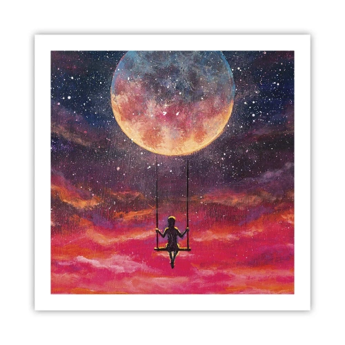 Plakát - Stavět si vzdušné zámky - 60x60 cm