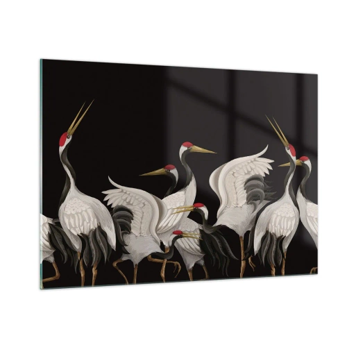 Obraz na skle - Ptačí záležitosti - 100x70 cm