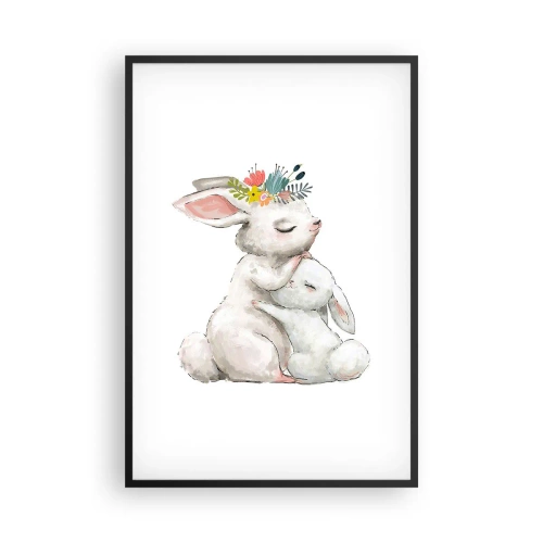 Plakát v černém rámu - Nejlepší je u mámy - 61x91 cm